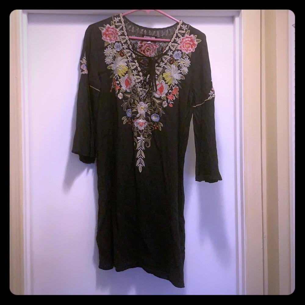 Johnny Was Workshop Embroider Shirt,Top Small